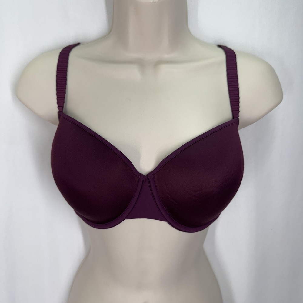 ThirdLove 24/7 Classic T-Shirt Bra Womens 32F Purple Underwire Lightly Lined